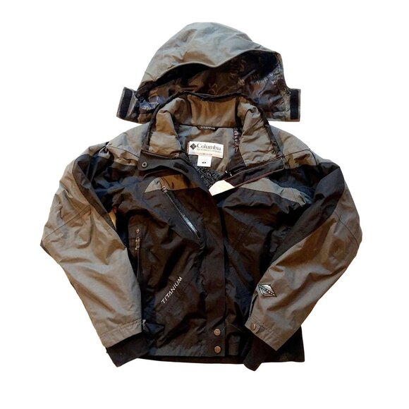 Columbia Womens Titanium Waterproof Breathable Jacket S Black Ski Winter Cold - Picture 1 of 13